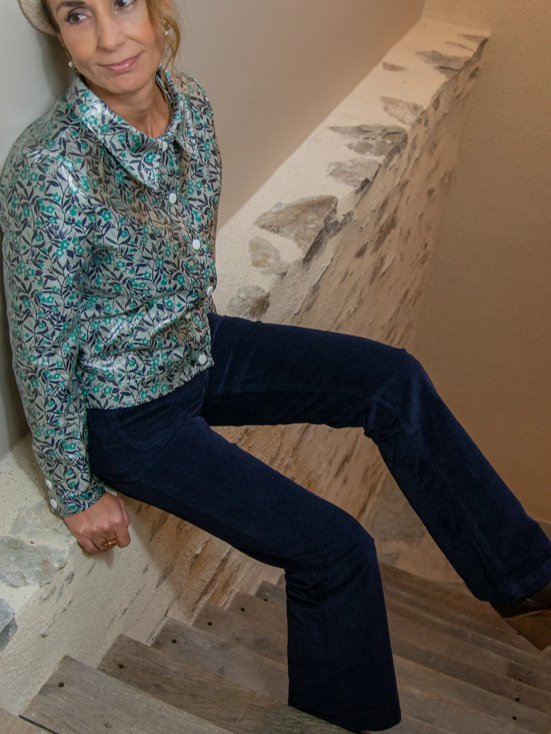 Pantalon velours marine SONNY La Petite Étoile