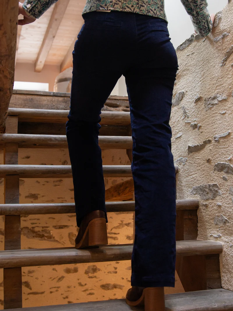 Pantalon velours marine SONNY La Petite Étoile