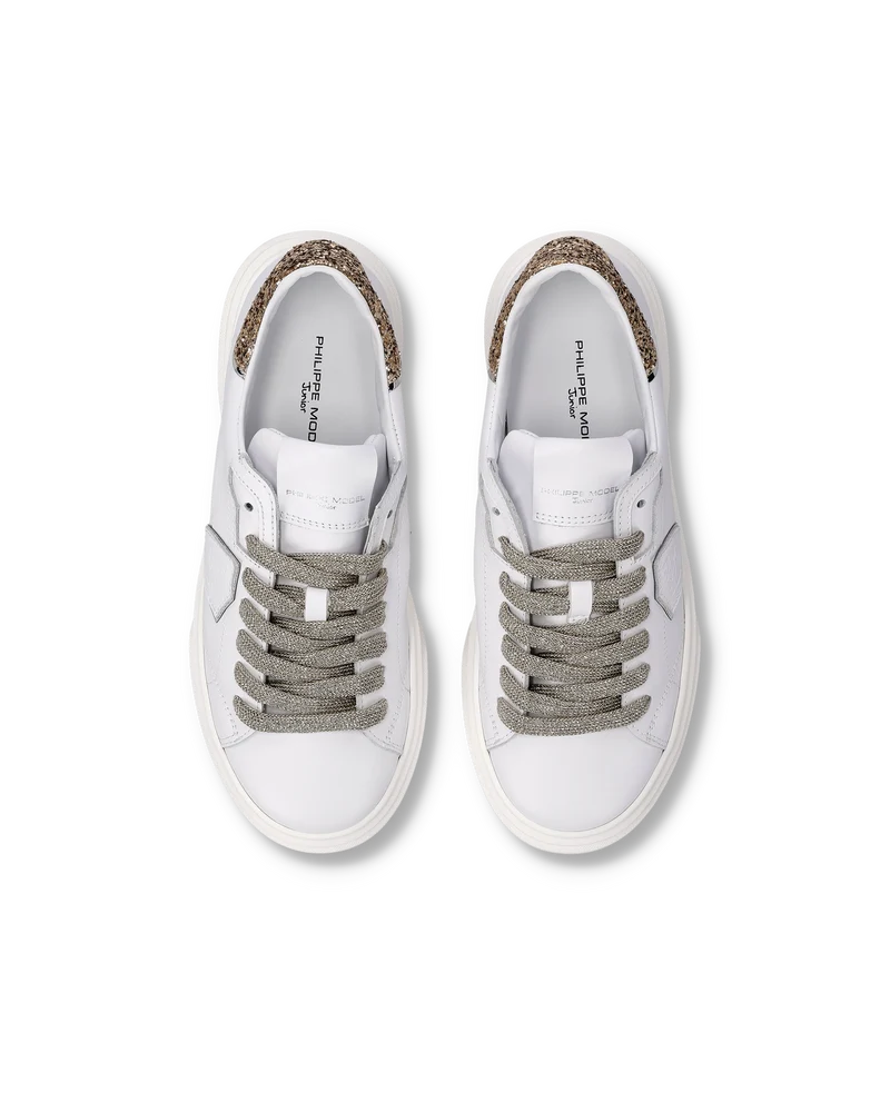 Sneaker Temple Junior, White Gold
