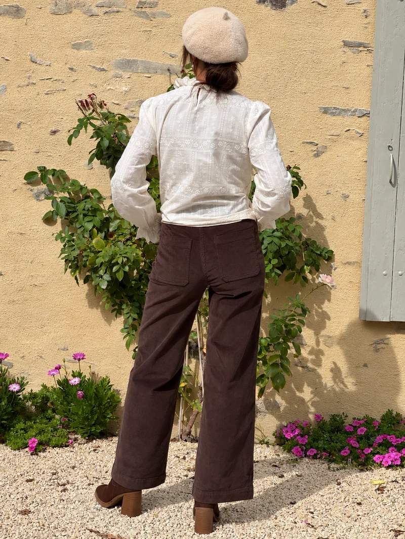 Pantalon velours côtelé marron ATLANTY La Petite Étoile