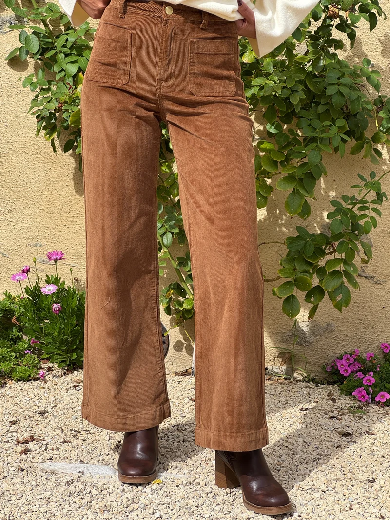 Pantalon velours côtelé camel ATLANTY La Petite Étoile