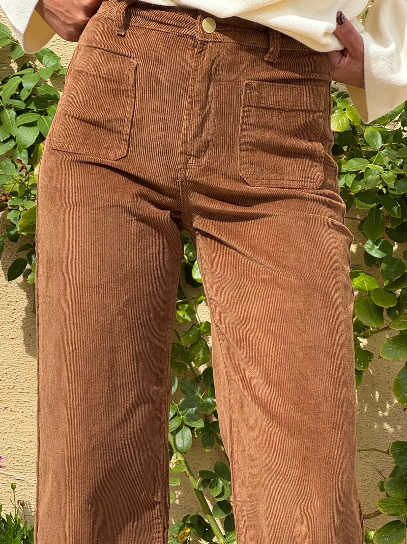 Pantalon velours côtelé camel ATLANTY La Petite Étoile