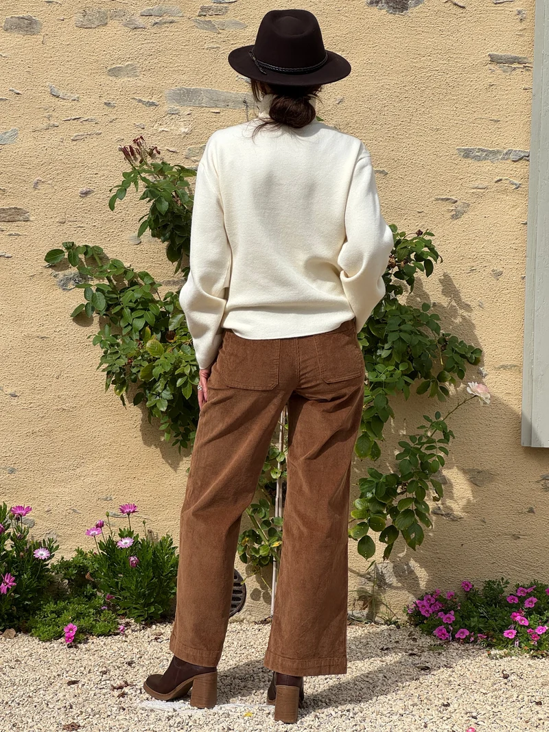 Pantalon velours côtelé camel ATLANTY La Petite Étoile