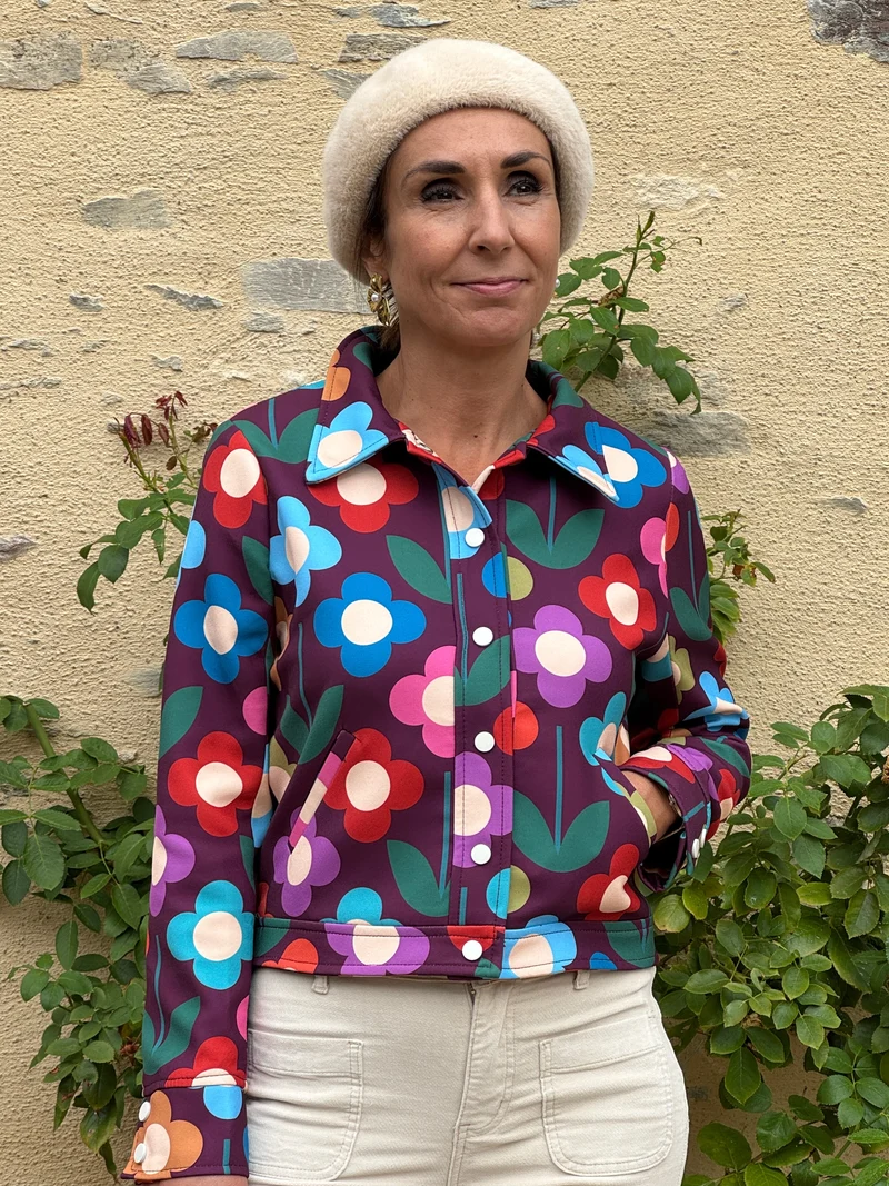 Blouson multicolore Seventies n°189 Hippocampe