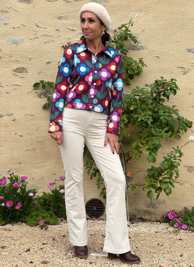 Blouson multicolore Seventies n°189 Hippocampe