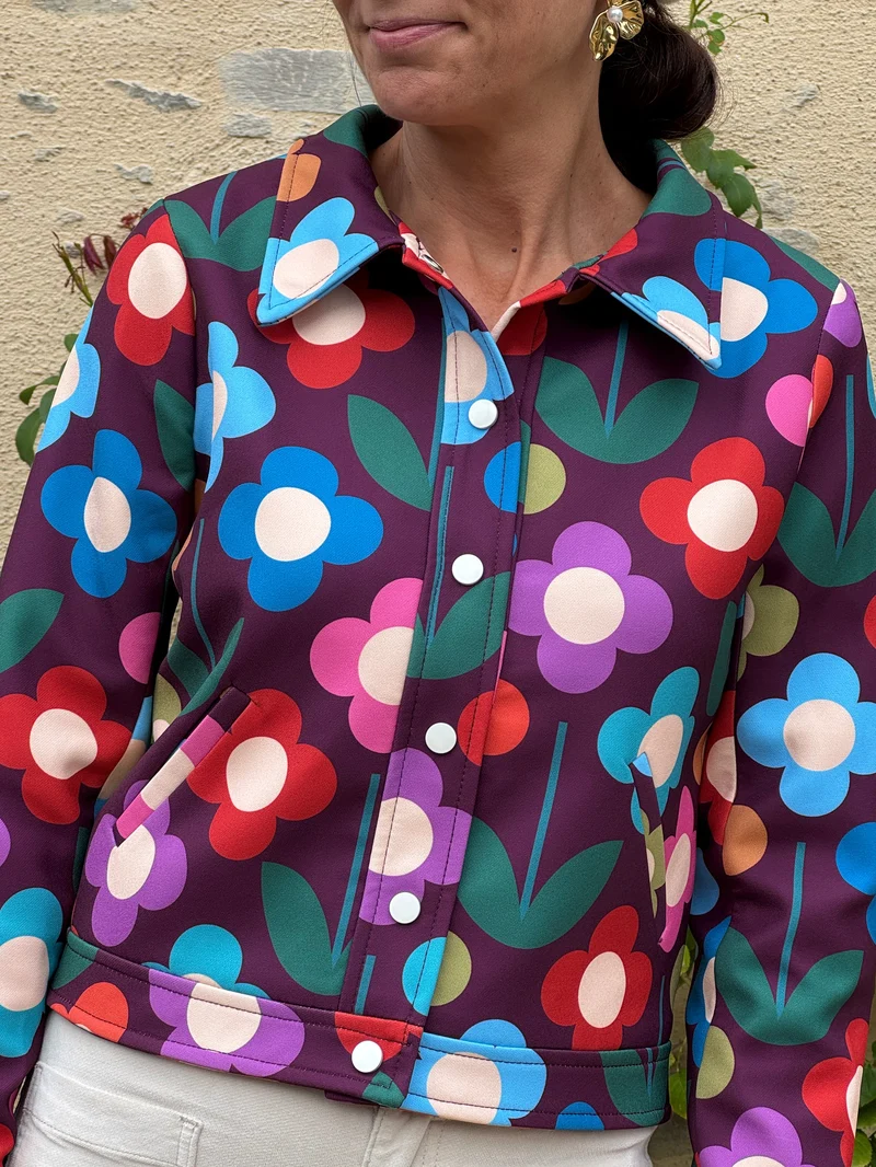Blouson multicolore Seventies n°189 Hippocampe