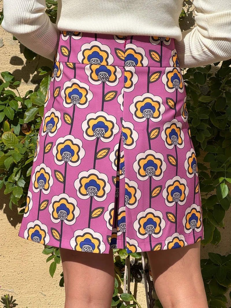 Jupe SEVENTIES n°190 hibiscus Hippocampe