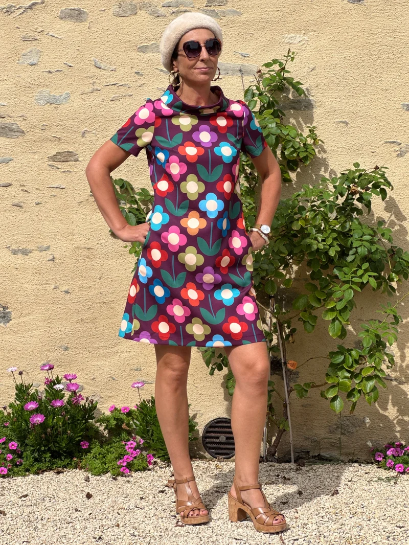 Robe multico SEVENTIES N°189 Hippocampe