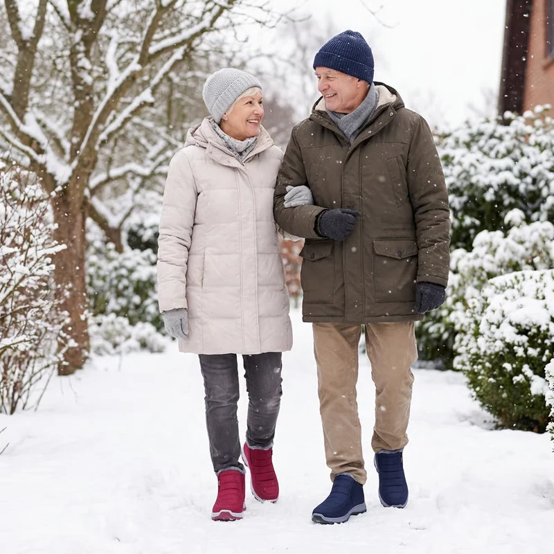 Chaussures Seniors Chaudes & Antidérapantes