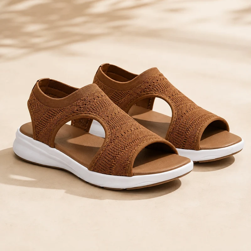 Comfortable women's sandals with thick soles and modern design