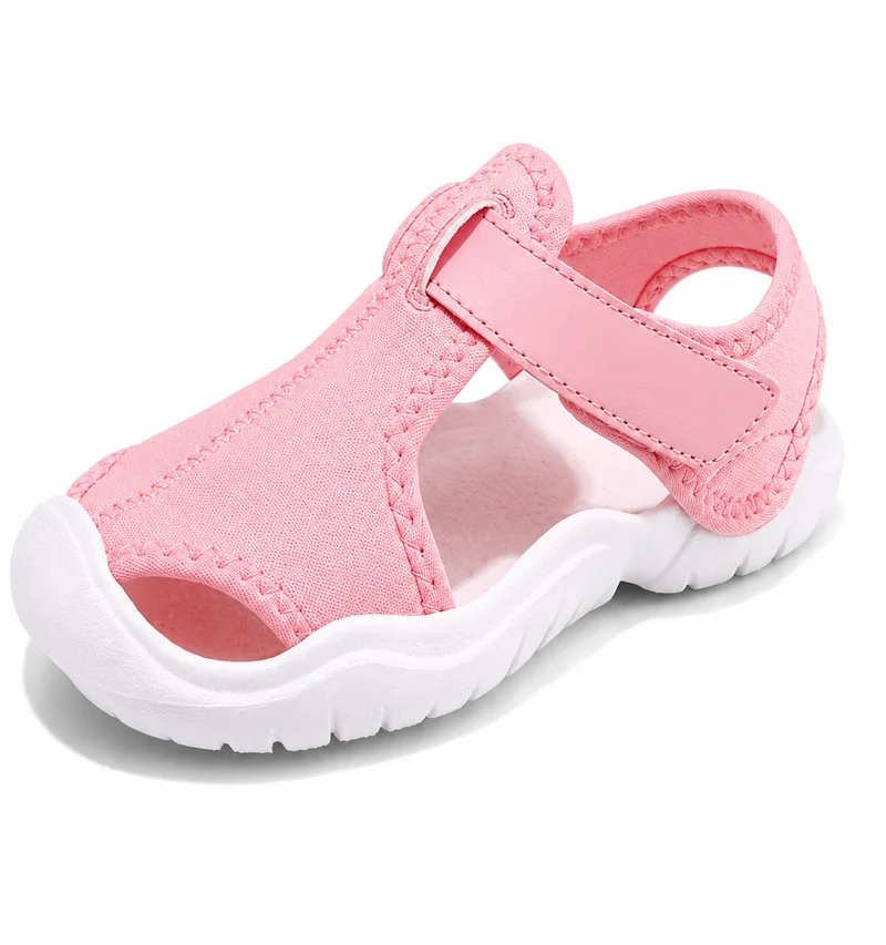 Children's Blue Closed-Toe Sandals, Soft and Non-Slip