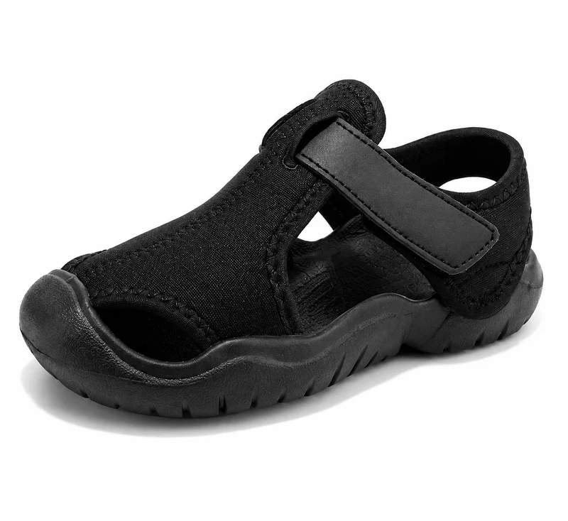 Children's Blue Closed-Toe Sandals, Soft and Non-Slip