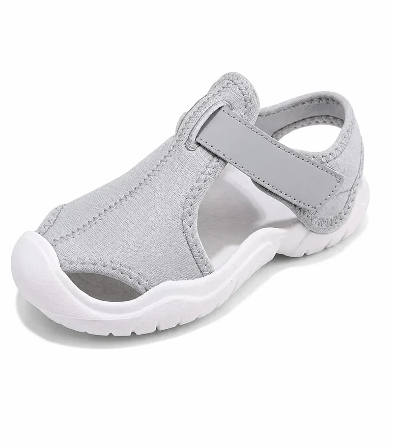 Children's Blue Closed-Toe Sandals, Soft and Non-Slip