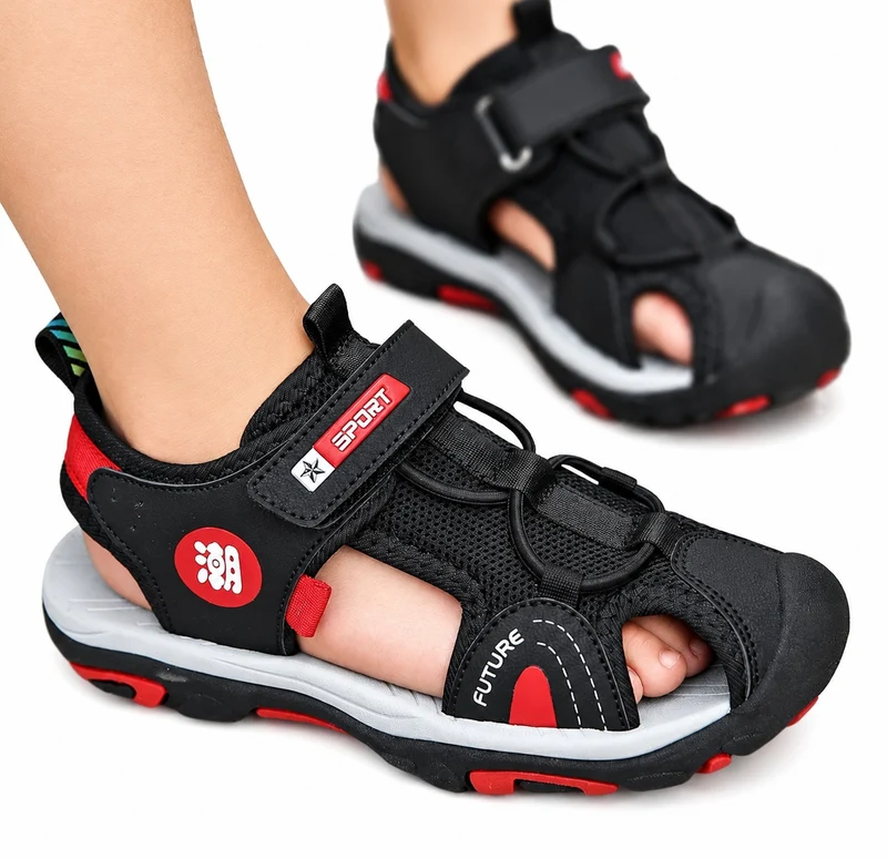 Comfortable and Modern Children's Sandals with Velcro Closure
