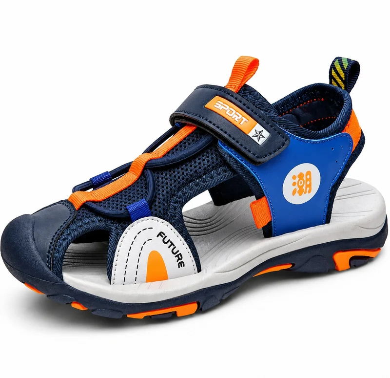 Comfortable and Modern Children's Sandals with Velcro Closure