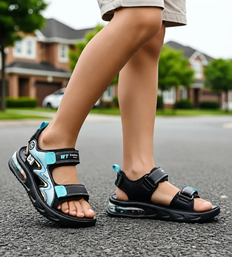 Boys' sandals with thick, non-slip, and flexible soles