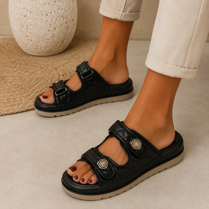 Thick Sole Velcro Sandals