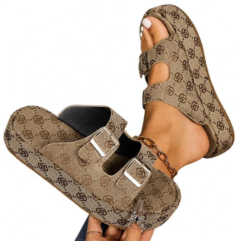 Summer Casual Style Buckle Platform Sandals