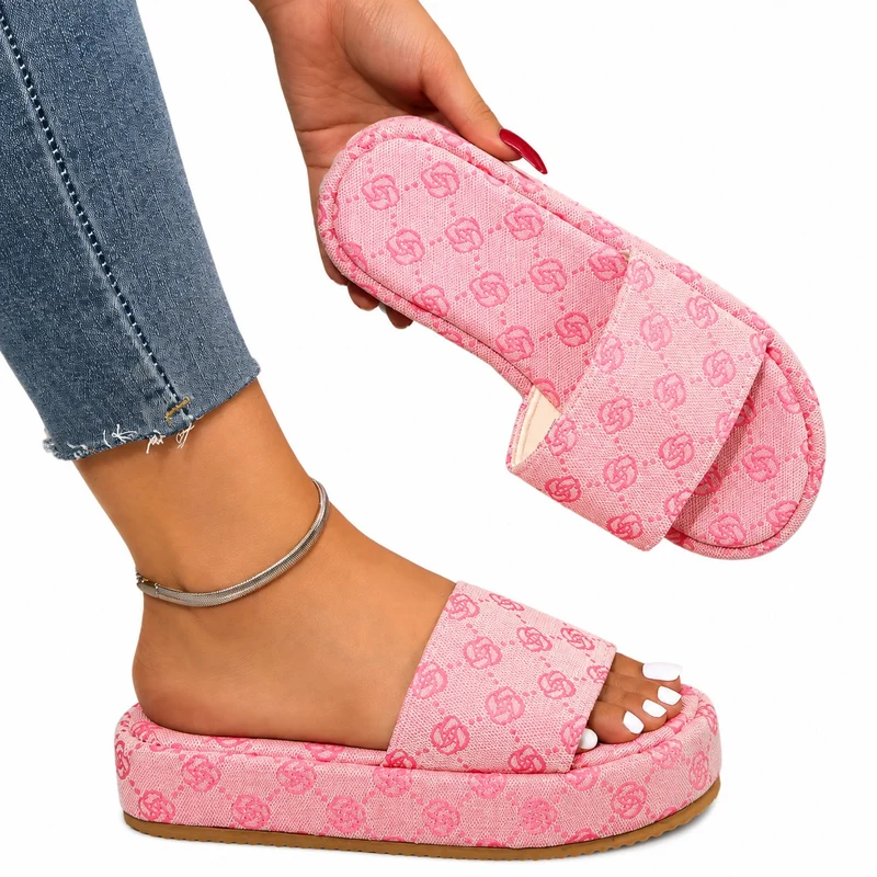 Summer Casual Style Floral Platform Sandals