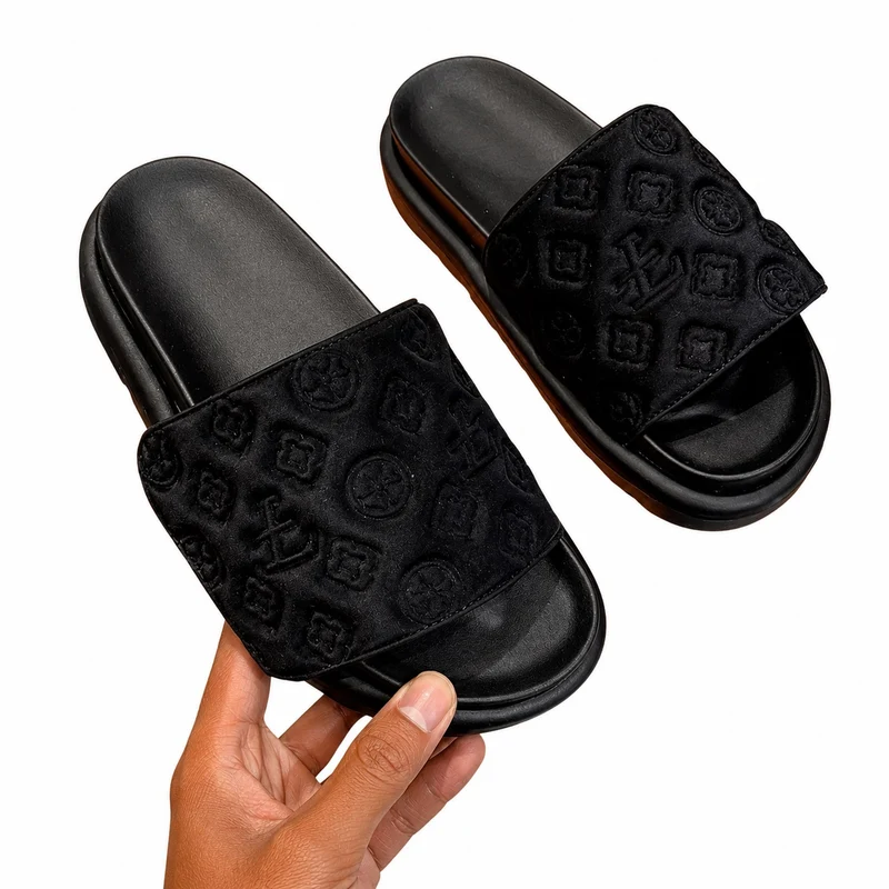 Comfortable Patterned Luxury Velvet Sandals