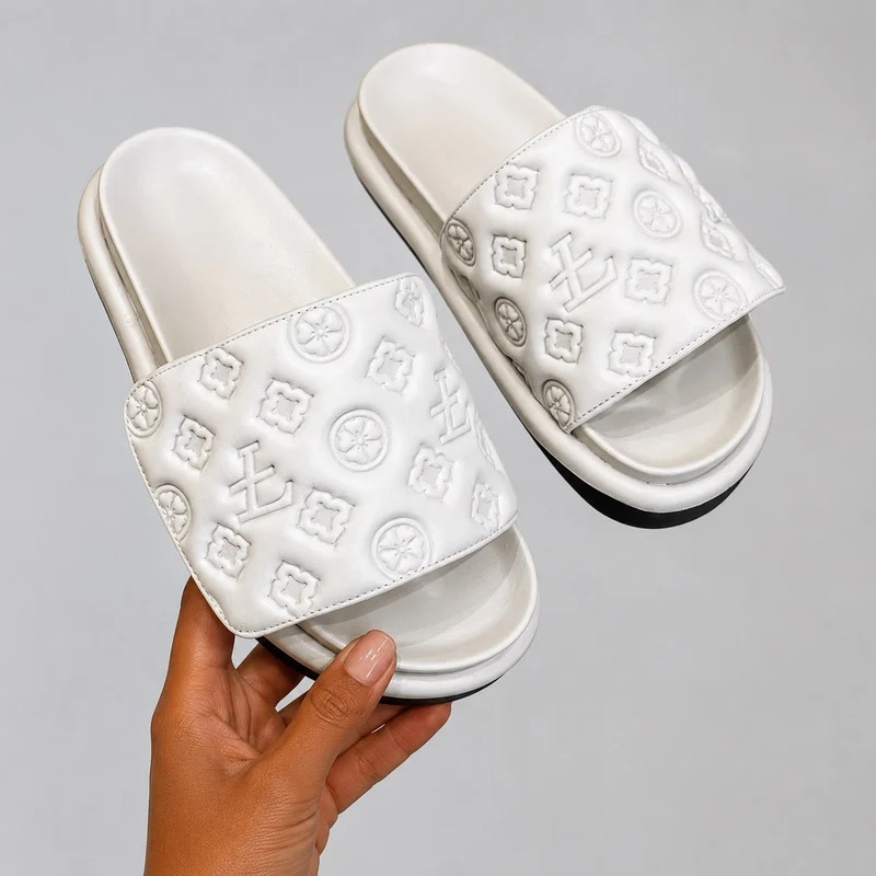 Comfortable Patterned Luxury Velvet Sandals