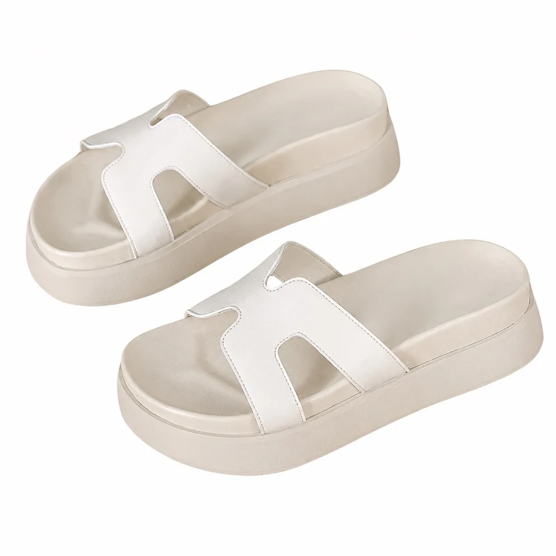 Urban Style Chunky Heel Flat Sandals