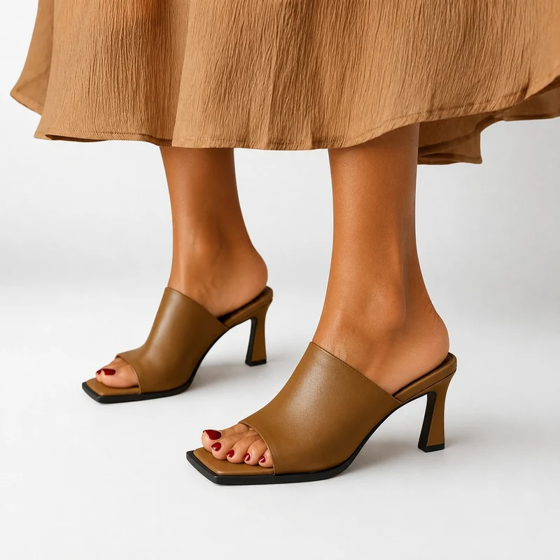 Luxury Open Toe Leather Sandals