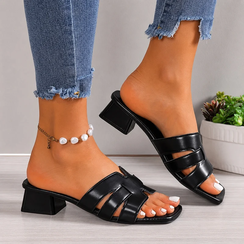 Oasis Square Heel Sandals