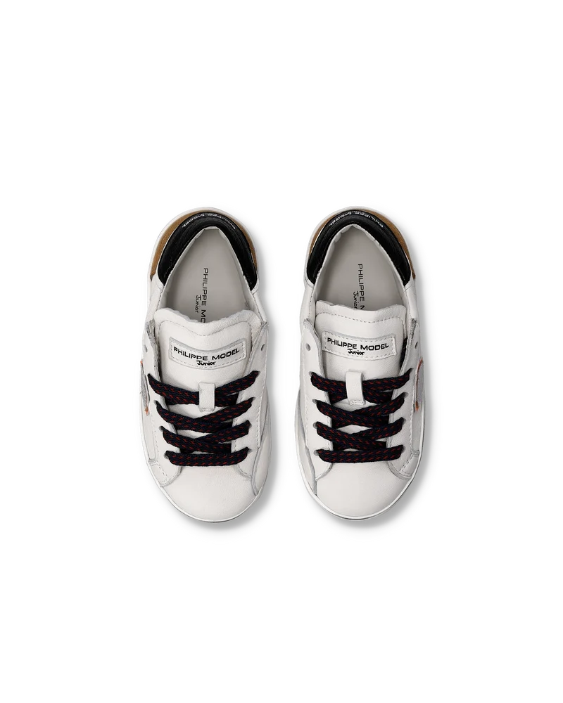 Sneaker Prsx Baby, White Cognac Black