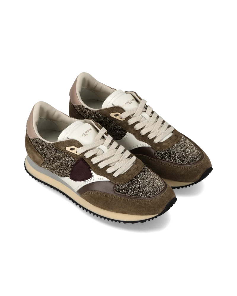Sneakers Blville Women, Mud Anthracite Gold