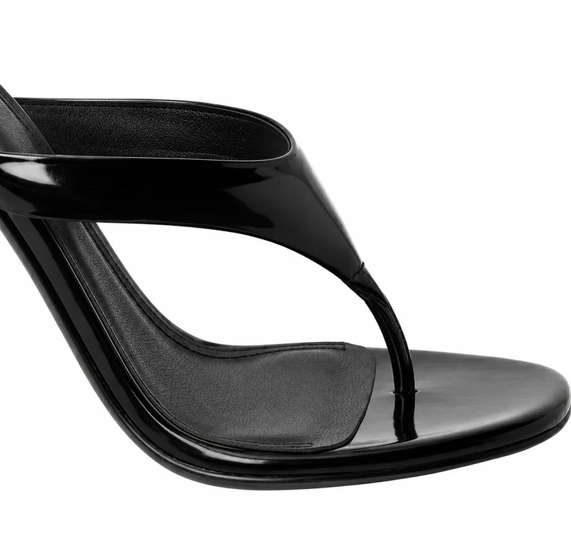Metallic High Heel Sandals with Modern Design