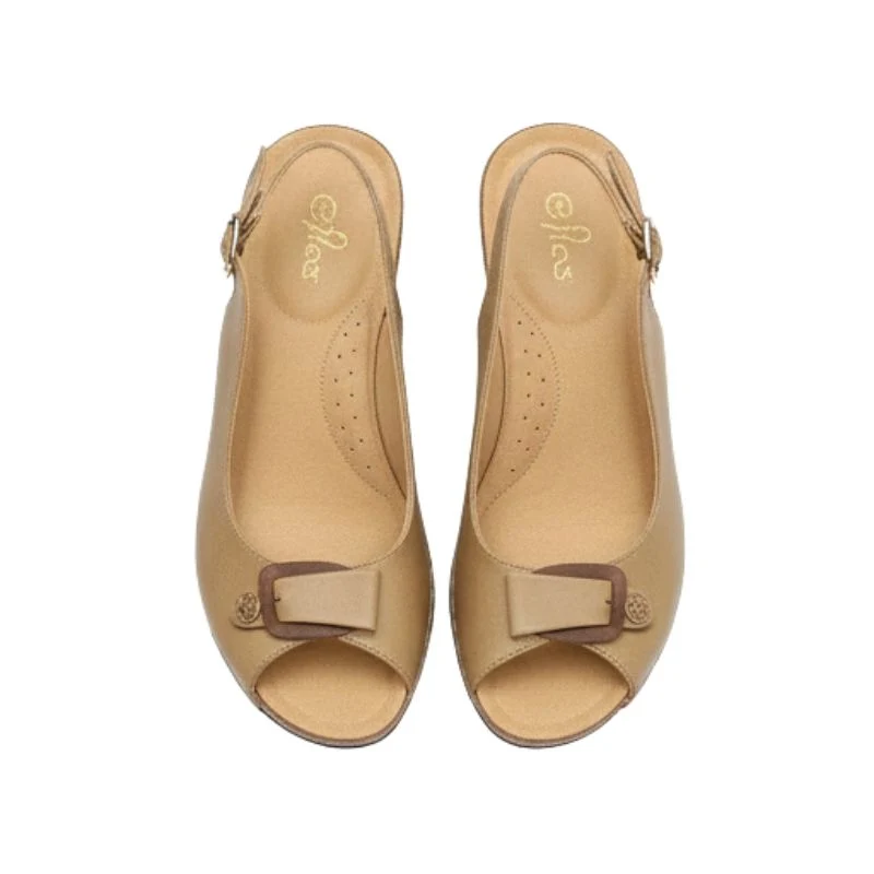 Women's Wedge Sandals with Back Strap and Comfort