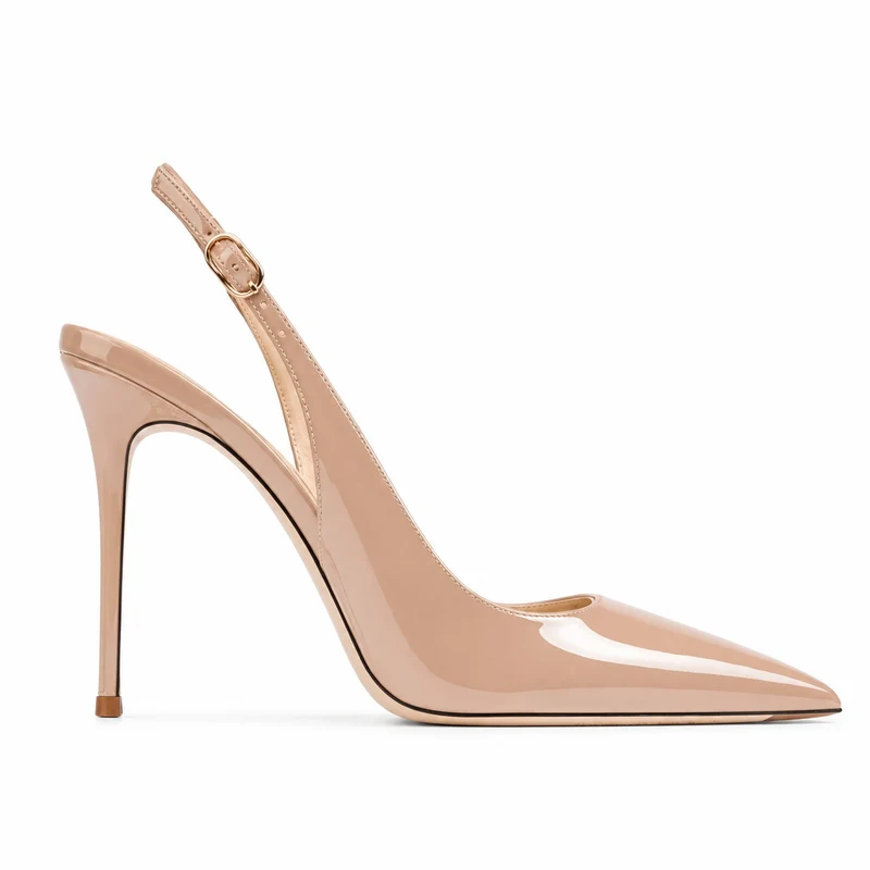 High-Heeled Sandals with a Refined Minimalist Design