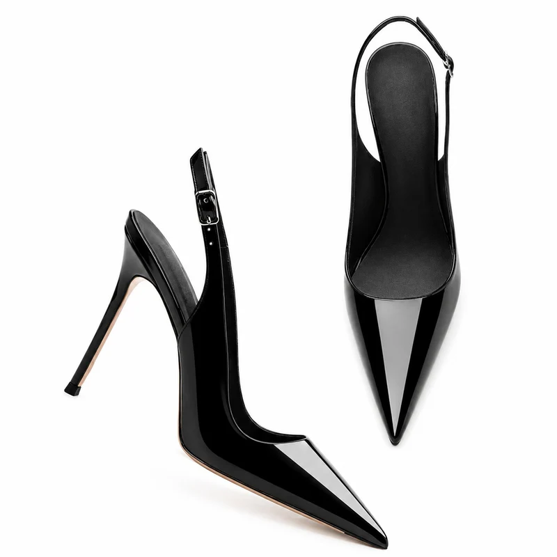High-Heeled Sandals with a Refined Minimalist Design