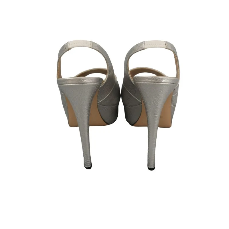 Chic Metallic Stiletto Sandals