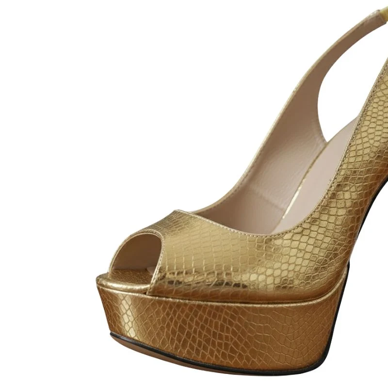 Chic Metallic Stiletto Sandals