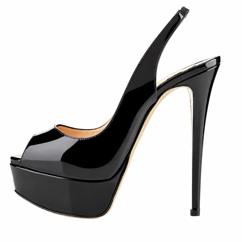 Women's Platform Sandals with Stiletto Heels - Glamorous Design