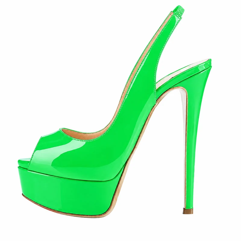 Women's Platform Sandals with Stiletto Heels - Glamorous Design