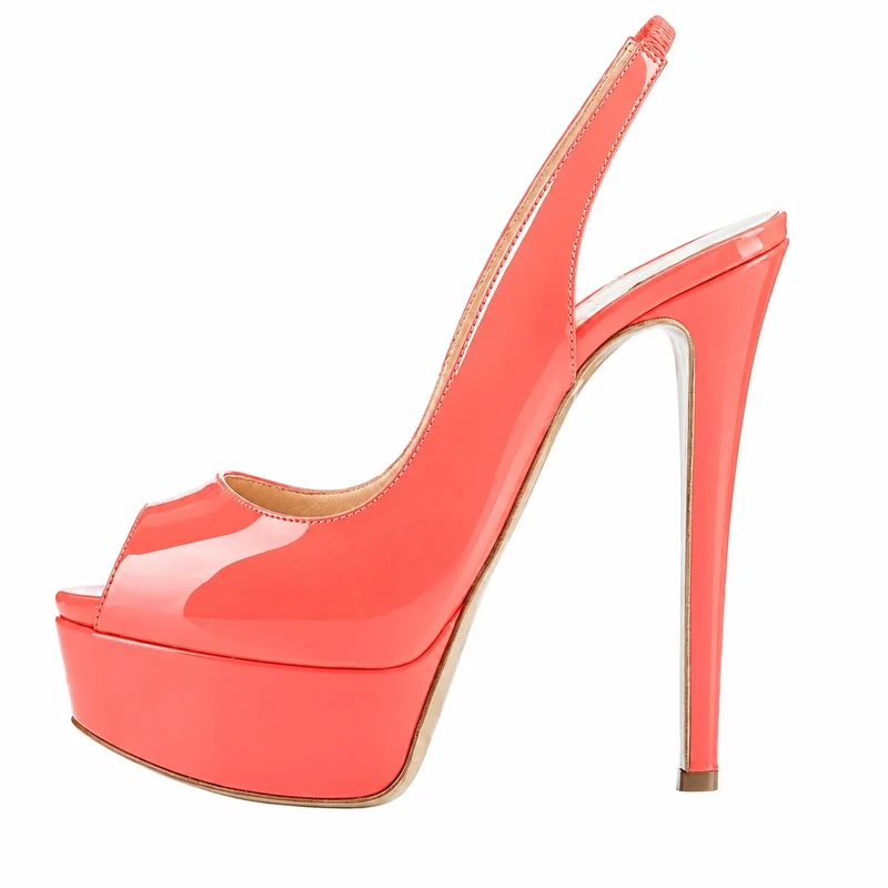 Women's Platform Sandals with Stiletto Heels - Glamorous Design