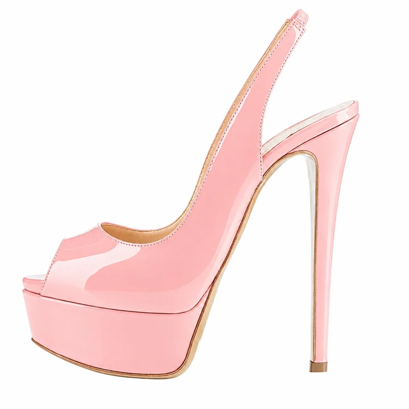 Women's Platform Sandals with Stiletto Heels - Glamorous Design