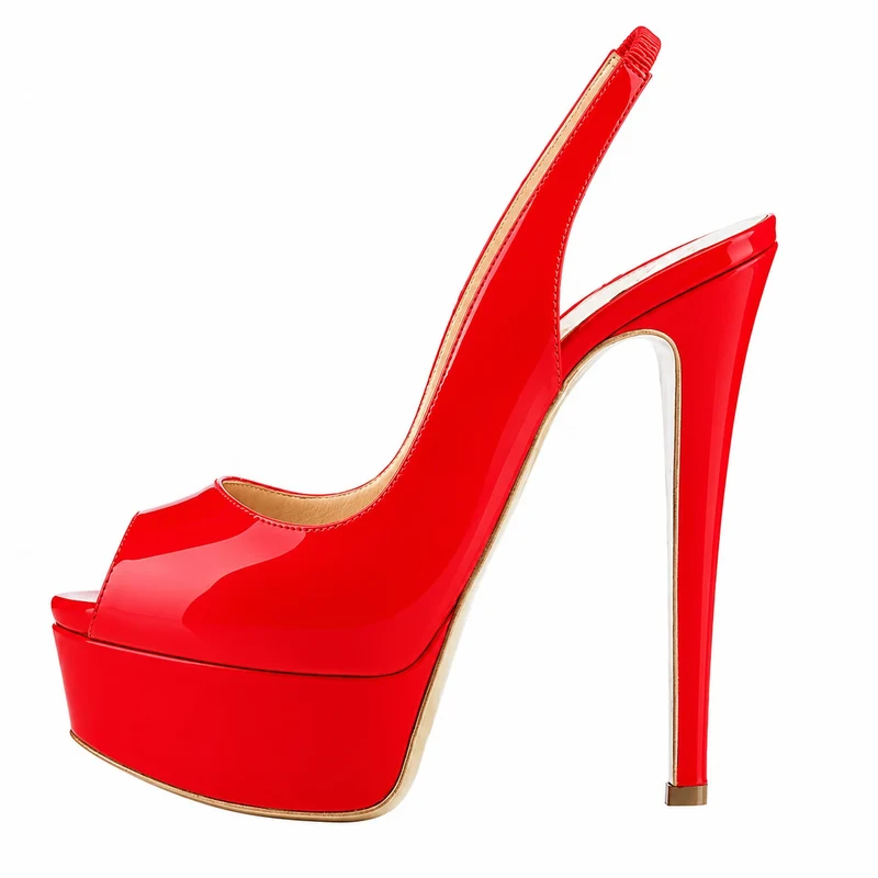 Women's Platform Sandals with Stiletto Heels - Glamorous Design