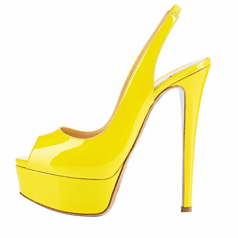 Women's Platform Sandals with Stiletto Heels - Glamorous Design