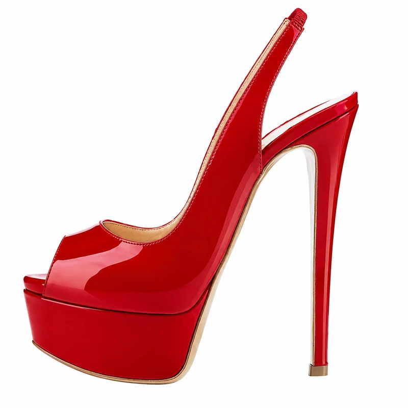 Women's Platform Sandals with Stiletto Heels - Glamorous Design