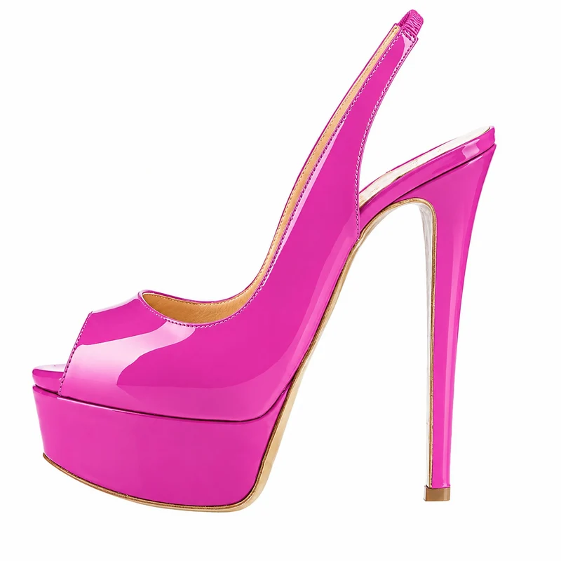 Women's Platform Sandals with Stiletto Heels - Glamorous Design