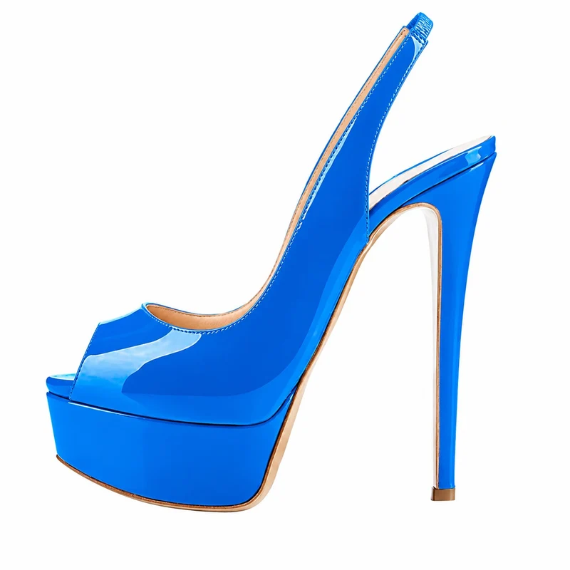 Women's Platform Sandals with Stiletto Heels - Glamorous Design