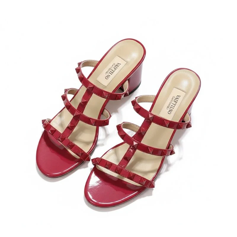 Elegant Studded Heeled Sandals