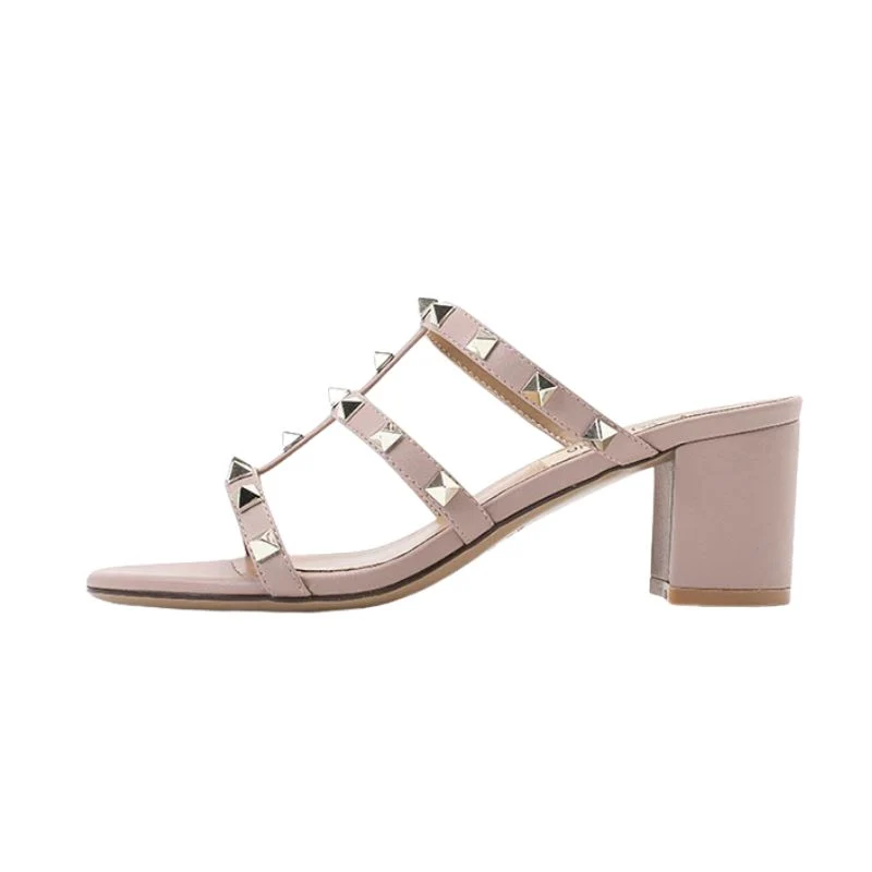 Elegant Studded Heeled Sandals