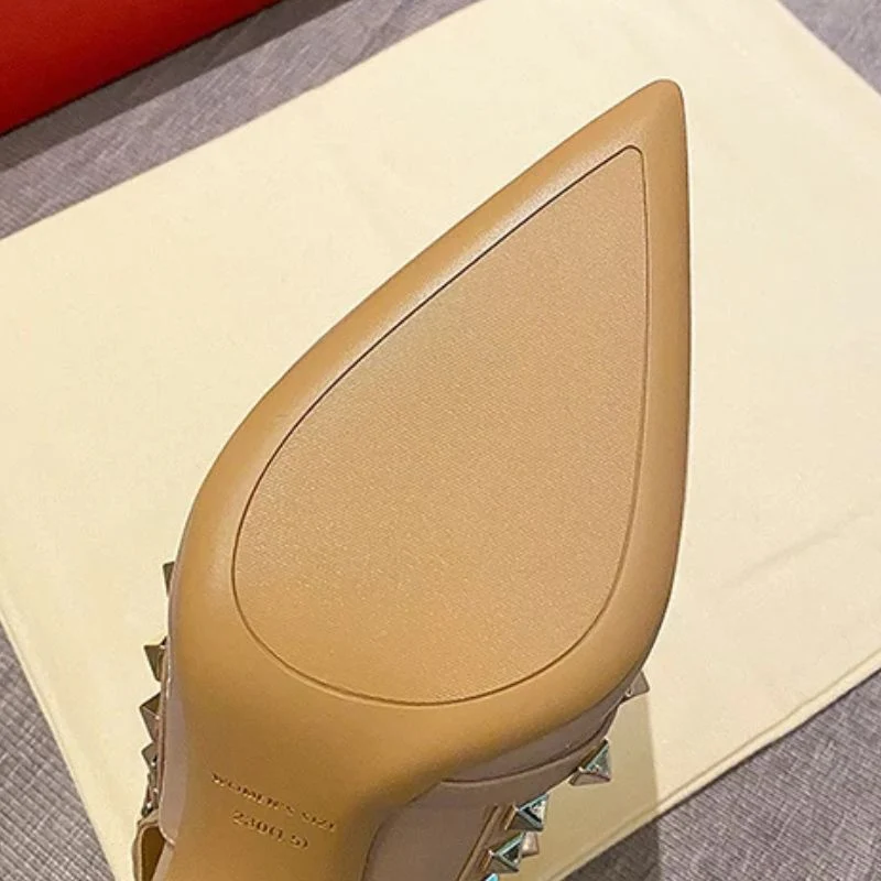 Elegant Studded Heeled Sandals