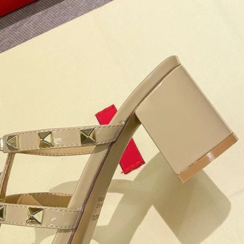 Elegant Studded Heeled Sandals