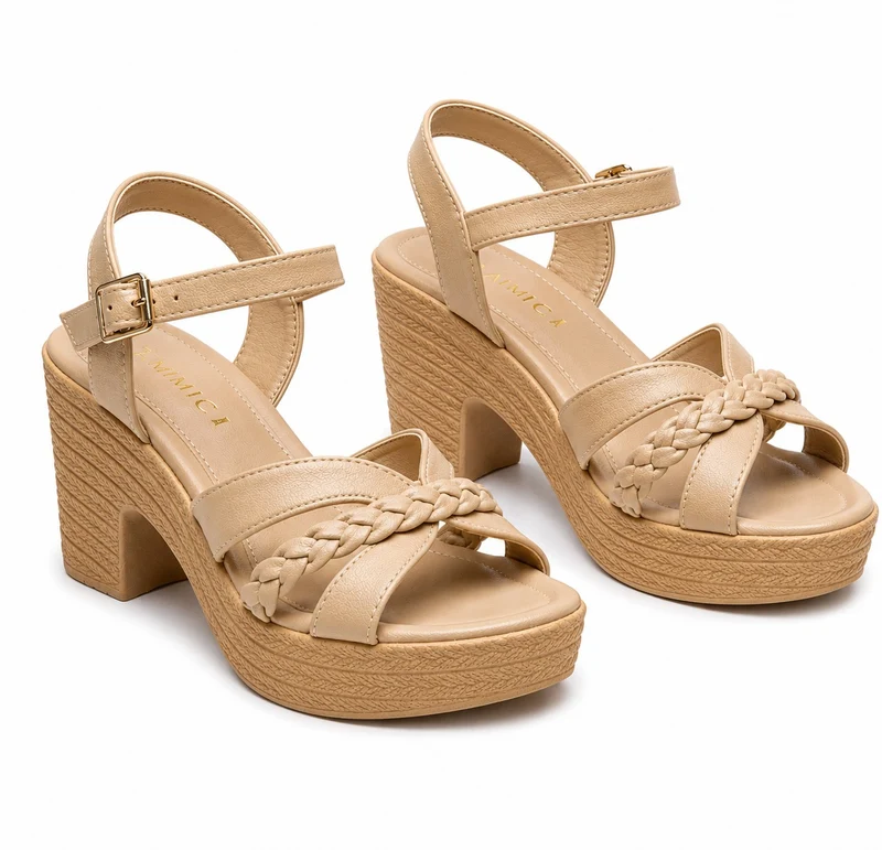 Women's Sandals with Chunky Heels - Chic Summer Style